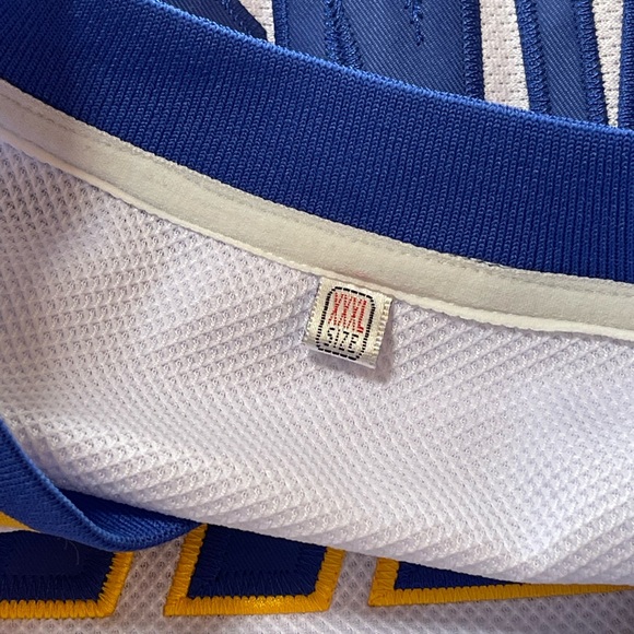 Charlestown Chiefs Mad Bros White Hockey Jersey Hanson #17 Size XXXL Fight Strap - Picture 13 of 15